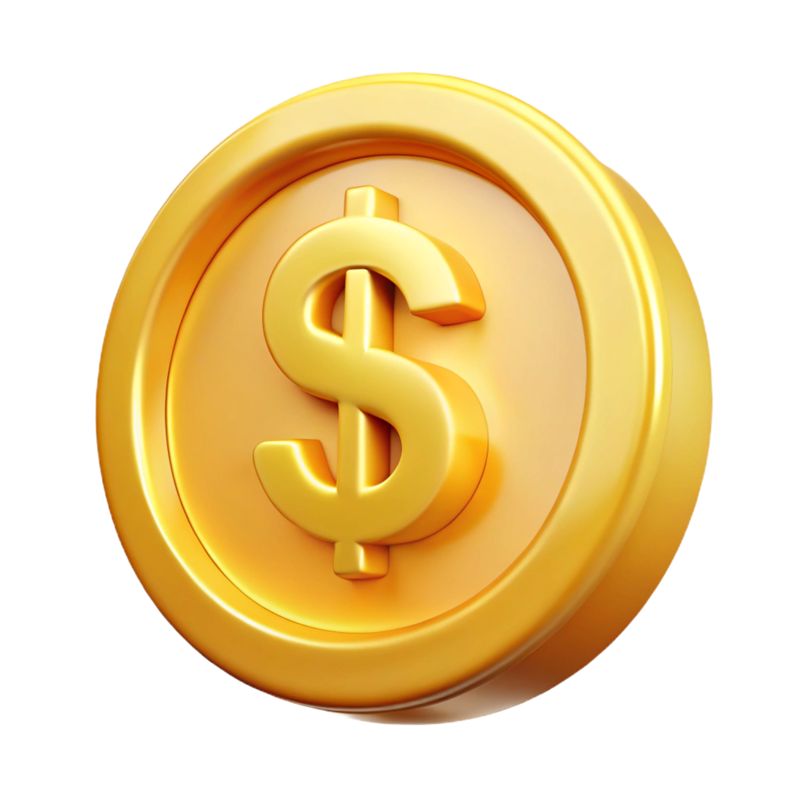 —Pngtree—3d gold dollar coin_17881140